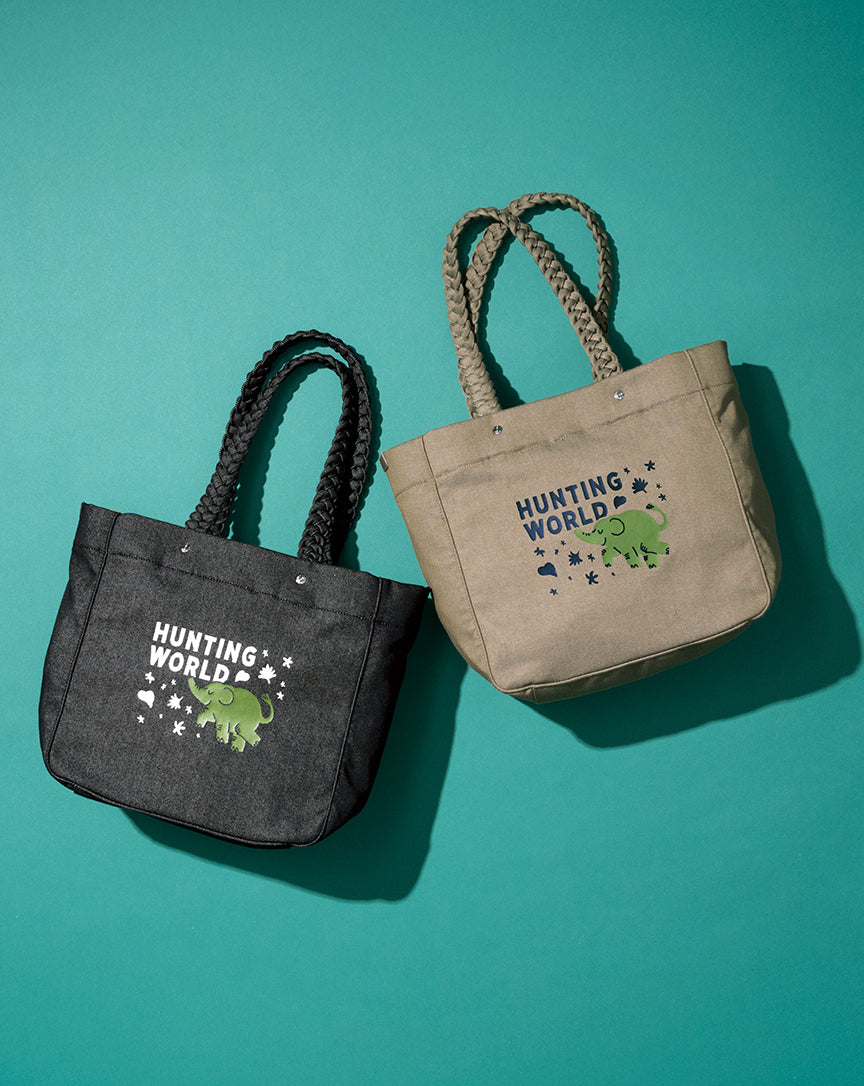 リサイクル素材を使用した新作チャリティーバッグ – HUNTING WORLD