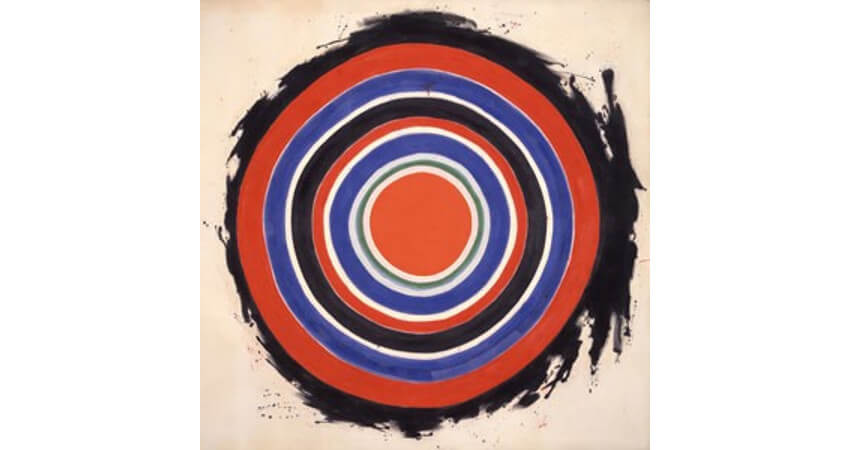 革命の抽象アクリル画が媒介にもたらした