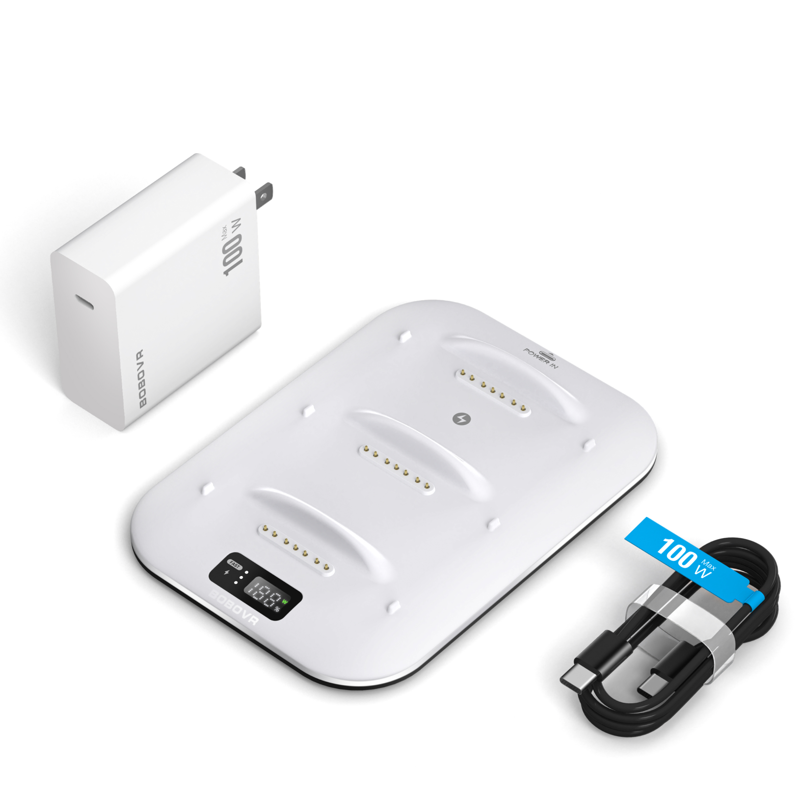 Quest 3 128GB BOBOVR S3Pro バッテリー2個 BOBOVR E3 Pro バッテリー