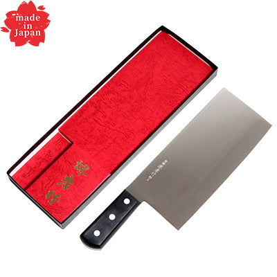 堺孝行 中華包丁 INOX ステンレス鋼 ツバ無し 19.5cm 日本製