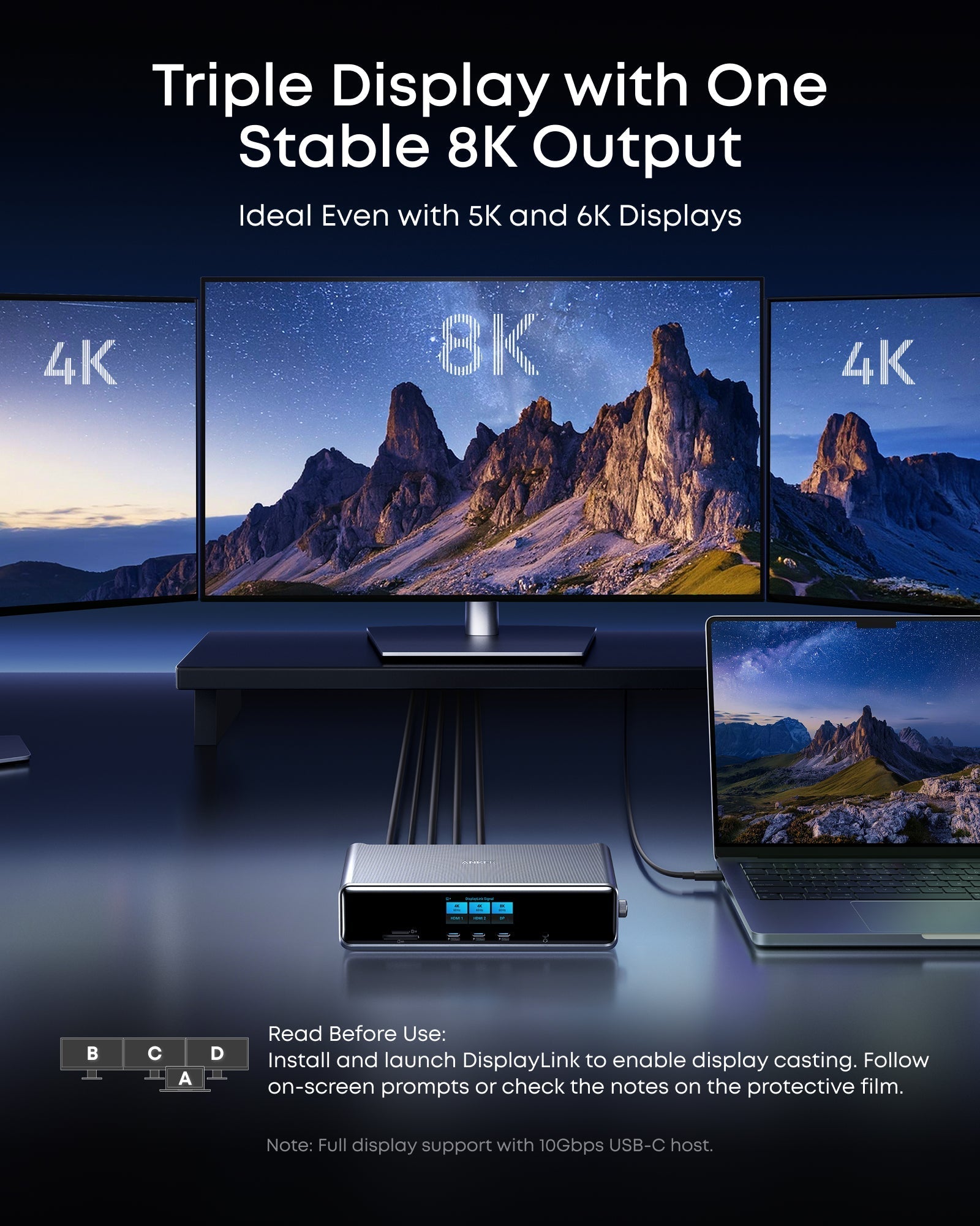 Anker Prime Docking Station (14-in-1, Triple Display, DisplayLink)