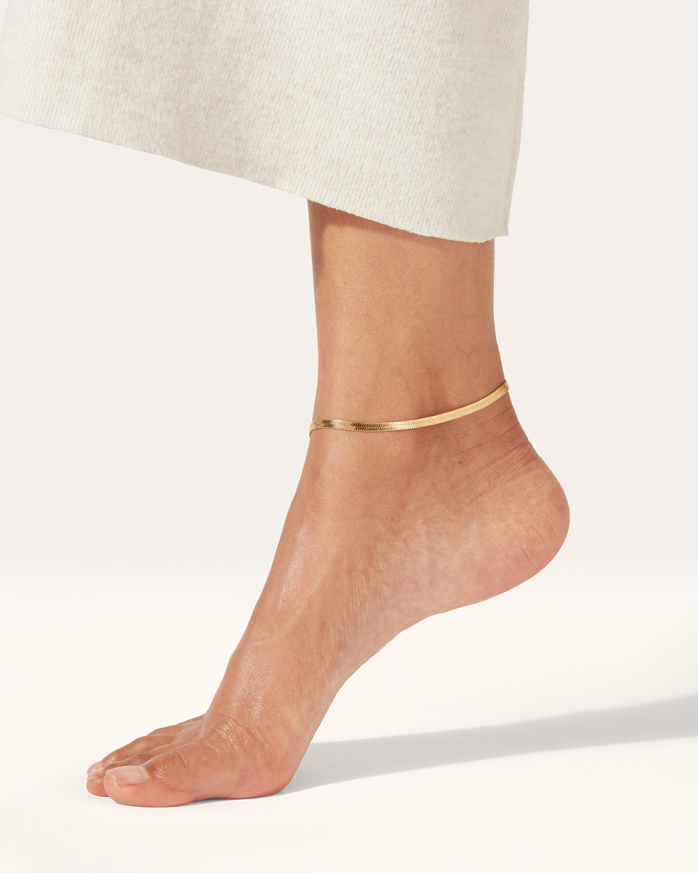 Gia Anklet Silver | JENNY BIRD