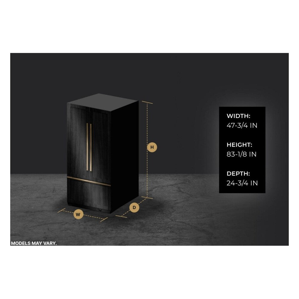 JennAir JBSFS48NMX 48 inch Built-In Side by Side Refrigerator with