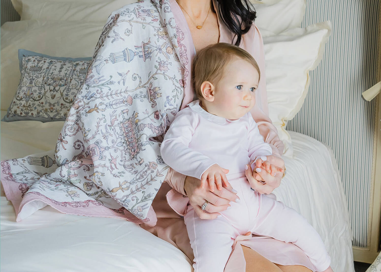 Atelier Choux Carre Toile de Jouy ( Pink ) / アトリエシュー