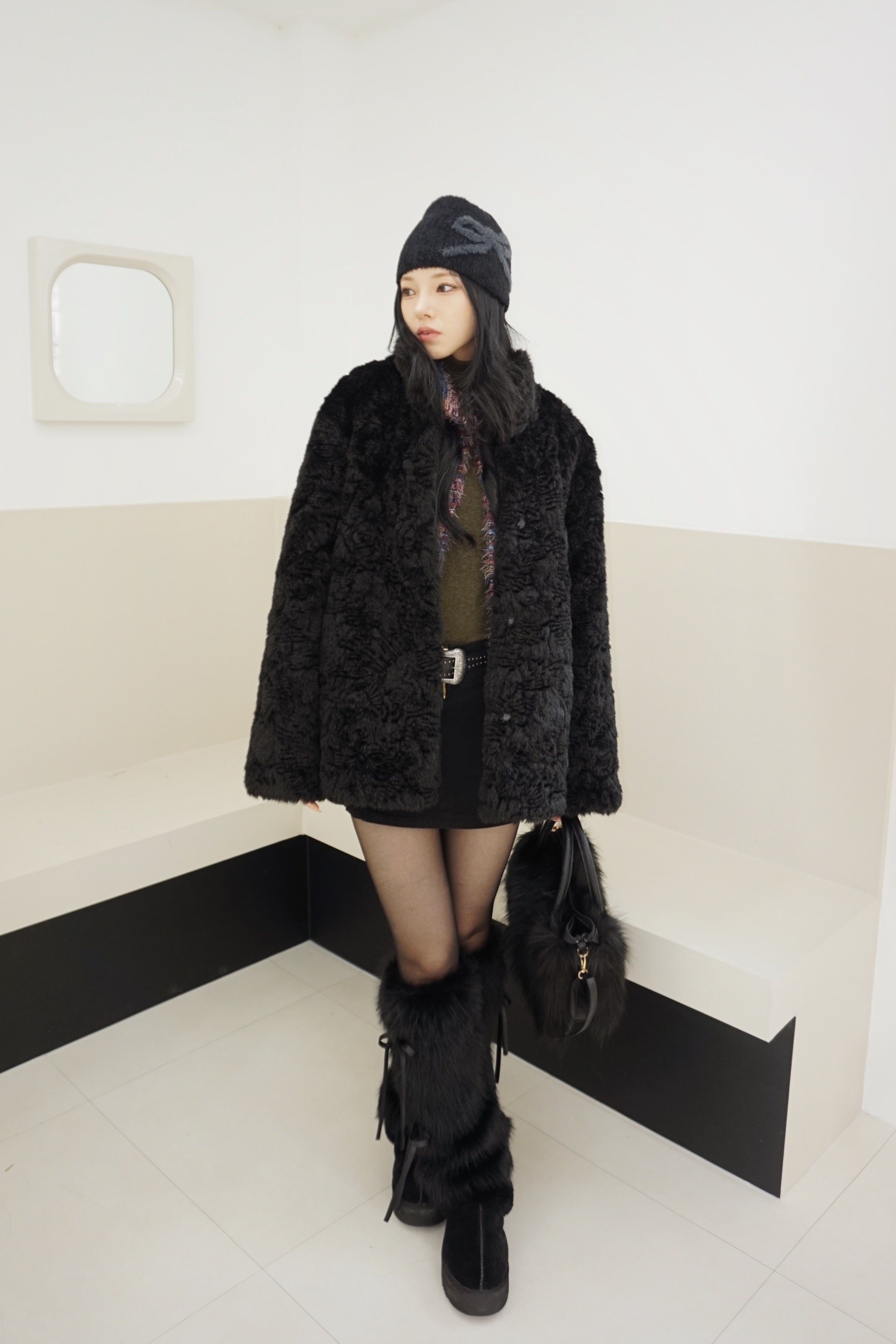 ラビットファーレッグウォーマー - dereborujo | 60% - アジア