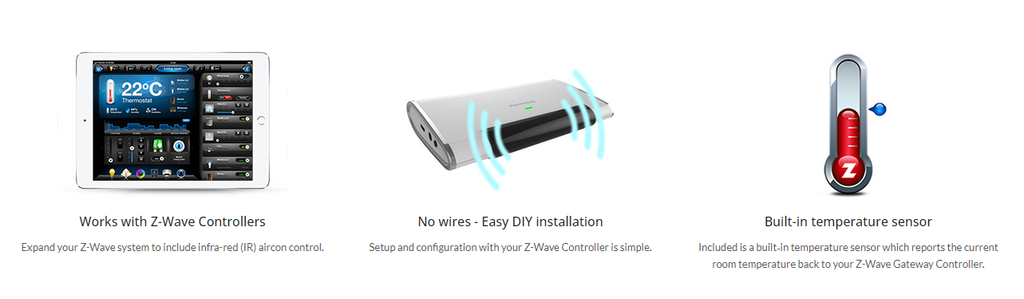 Z-Wave Remotec ZXT-600 Z-Wave+ to IR Extender for AC – Vesternet