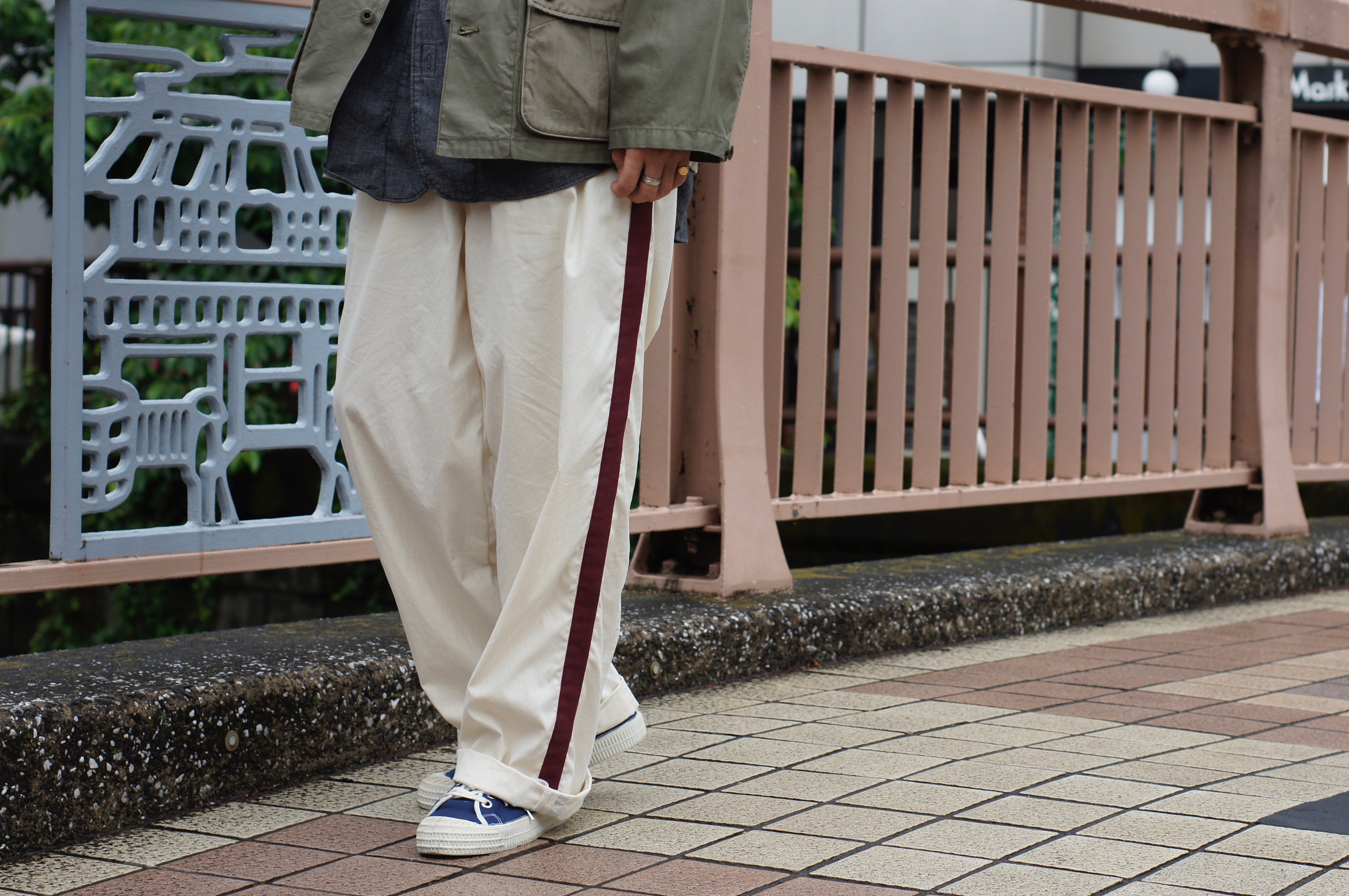 ミリタリーアイテムと好相性のパンツ》BASEBALL PANT - COTTON NYLON