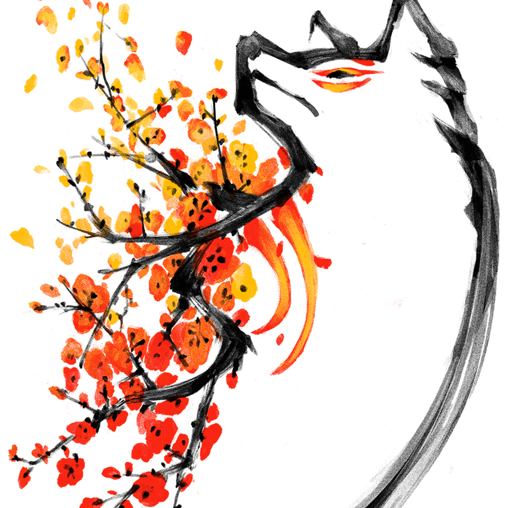 トップス i need okami Okami - Painted Wolf - Fangamer