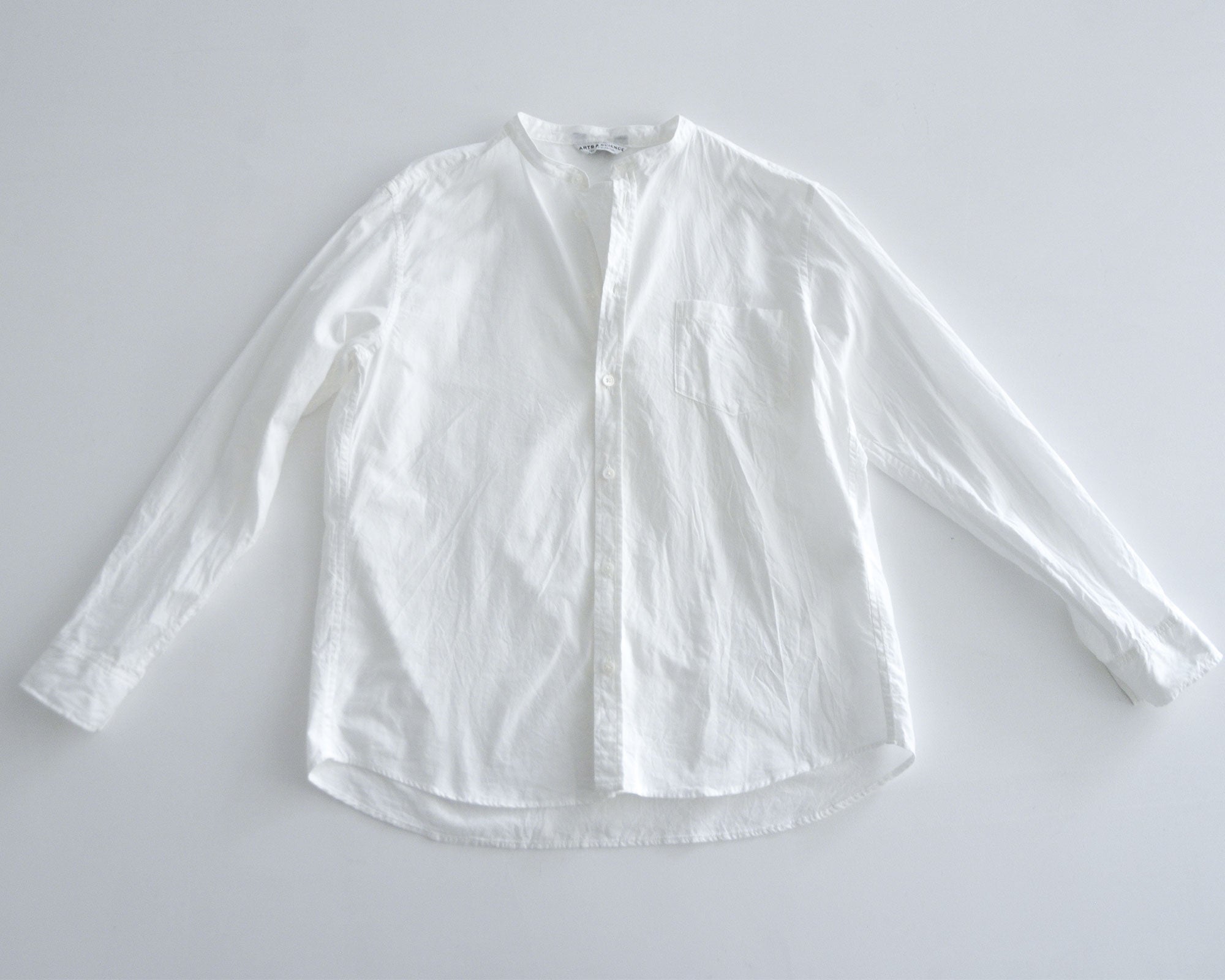 ARTS & SCIENCE／No collar fake shirt (White wine) – LABORATORIO