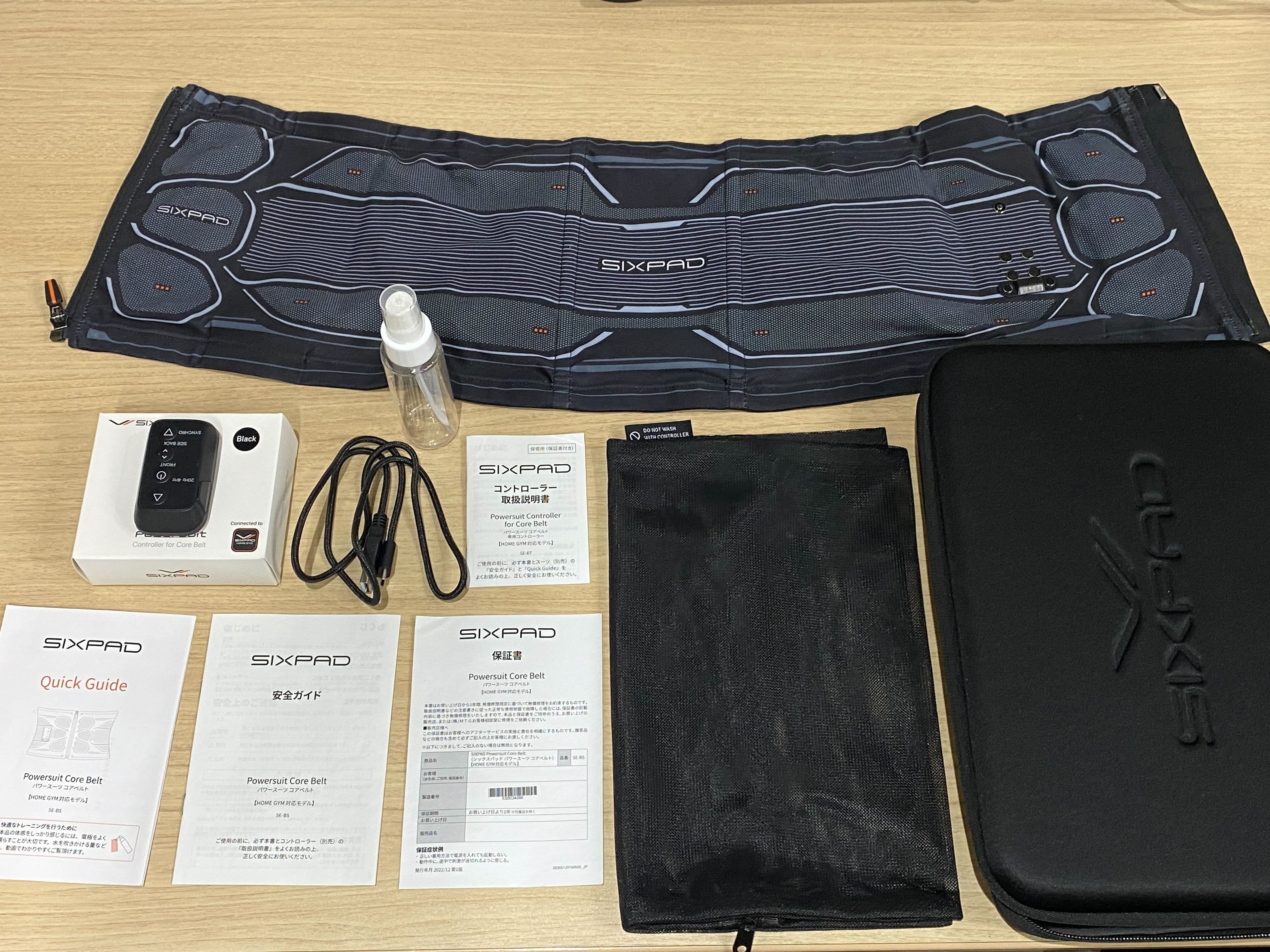 シックスパッド パワースーツ コアベルトの効果・使い方・サイズ選びを