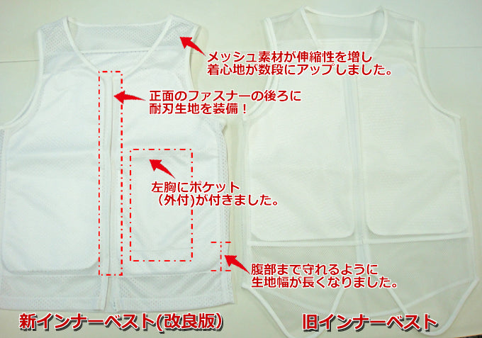 京都西陣yoroi 防刃ベスト 「新セーフティーインナーベスト フロント