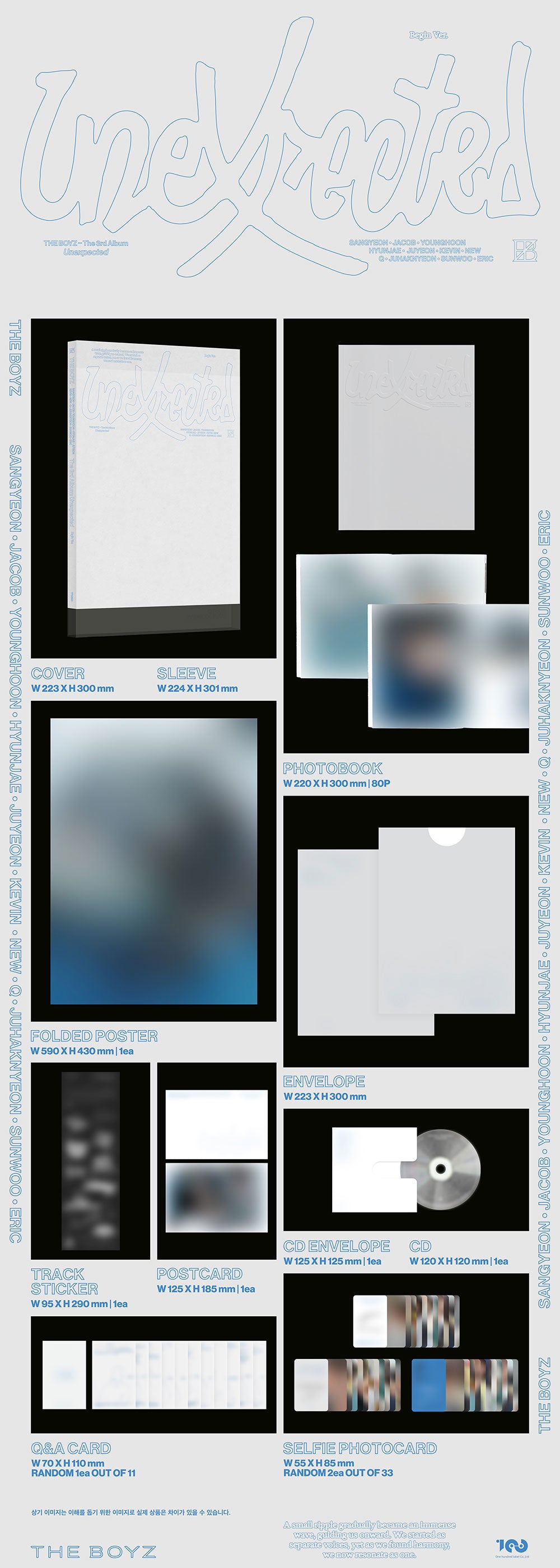 KOR VER.) THE BOYZ (더보이즈) 3RD ALBUM - [UNEXPECTED] (Photobook