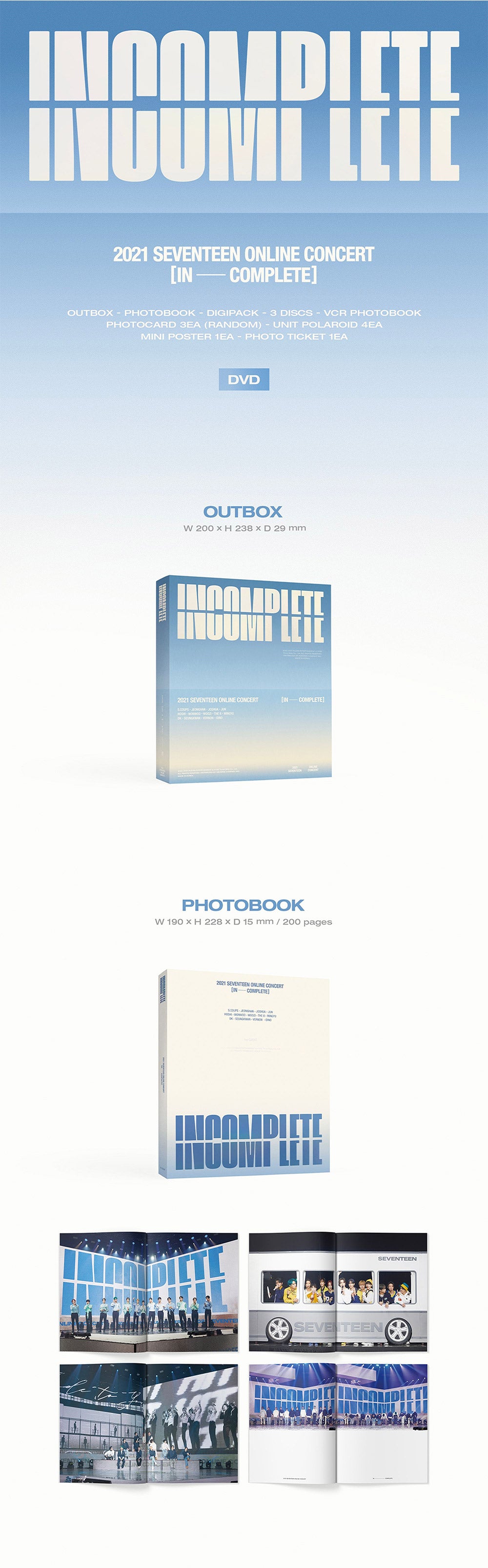 SEVENTEEN | 세븐틴 | [SEVENTEEN 2021 ONLINE CONCERT INCOMPLETE DVD