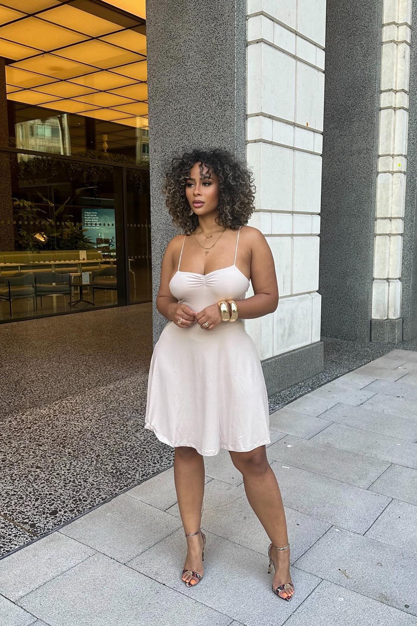 Adriana Essential Mini Dress - Nude | Fashion Nova