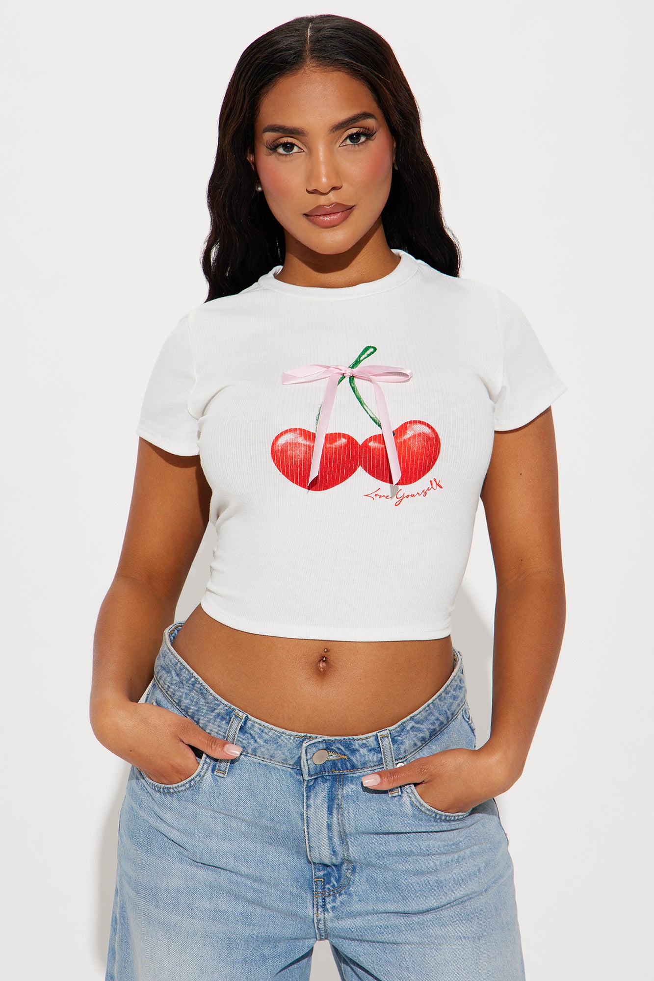 Cherry Pattern Strap Top（キャミソール）｜Her lip to（ハーリップ