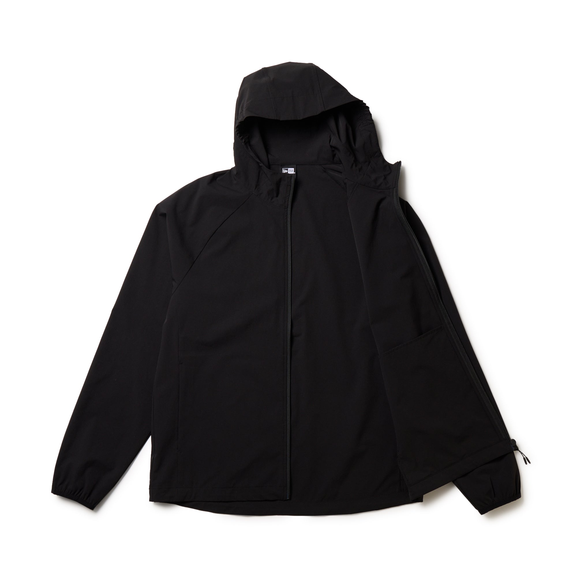 ウィンド フーディージャケット パイピング ブラック | パフォーマンス