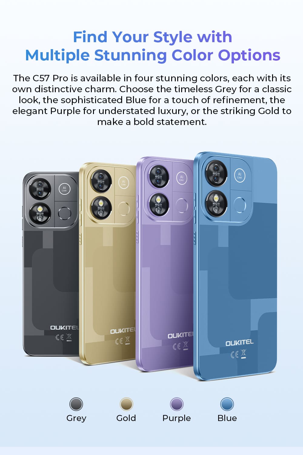 Oukitel C57 Pro 4300mAh Battery 9.4mm Ultra-thin body – OUKITEL