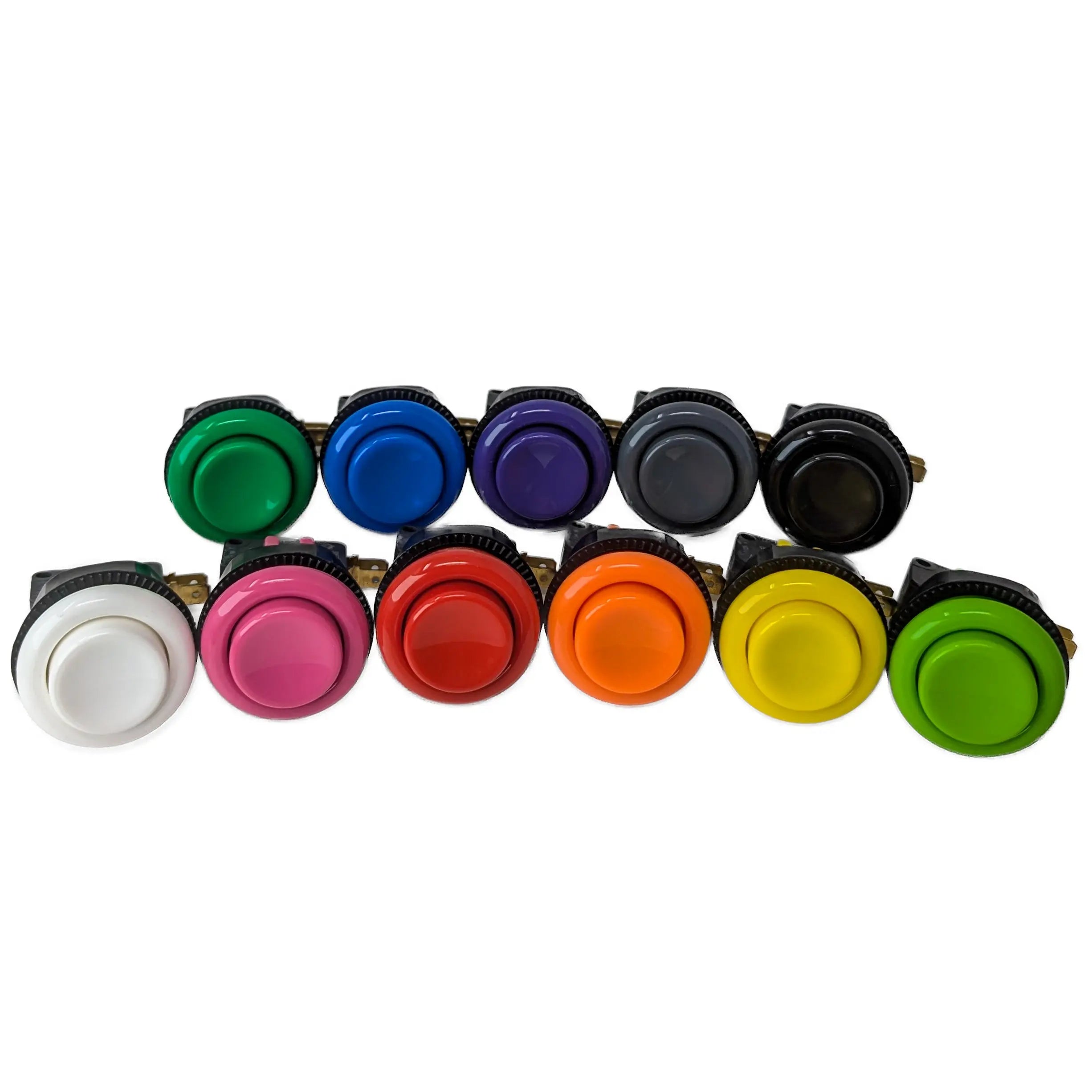 iL PSL-C Red Concave Short Stem Pushbutton 30mm | Paradise Arcade