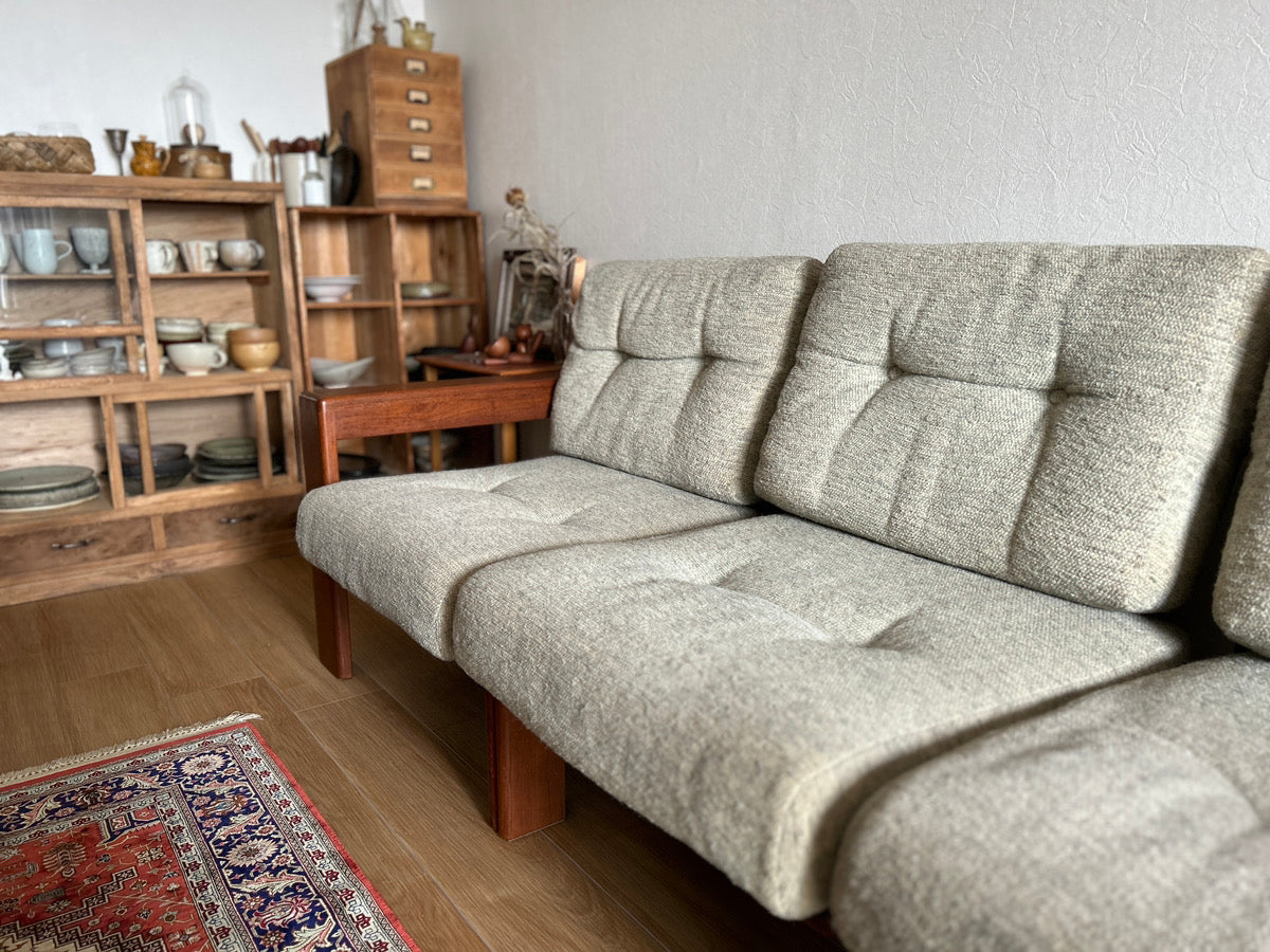 コスガ / KOSUGA 3人掛け セパレート アームソファ チーク材 ジャパン