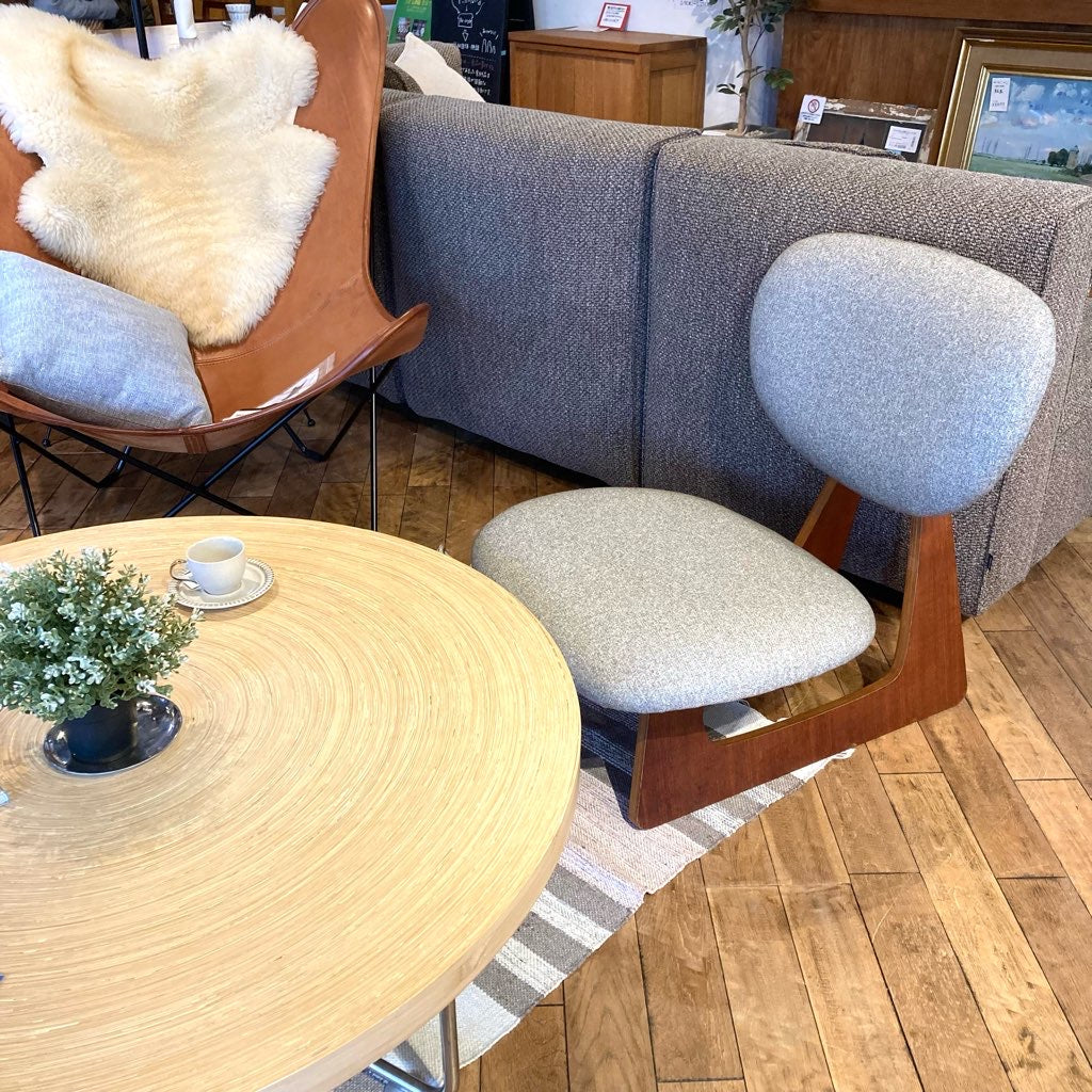 天童木工 / Tendo 低座イス チーク材 長大作 中古 こたつ 床座スタイル