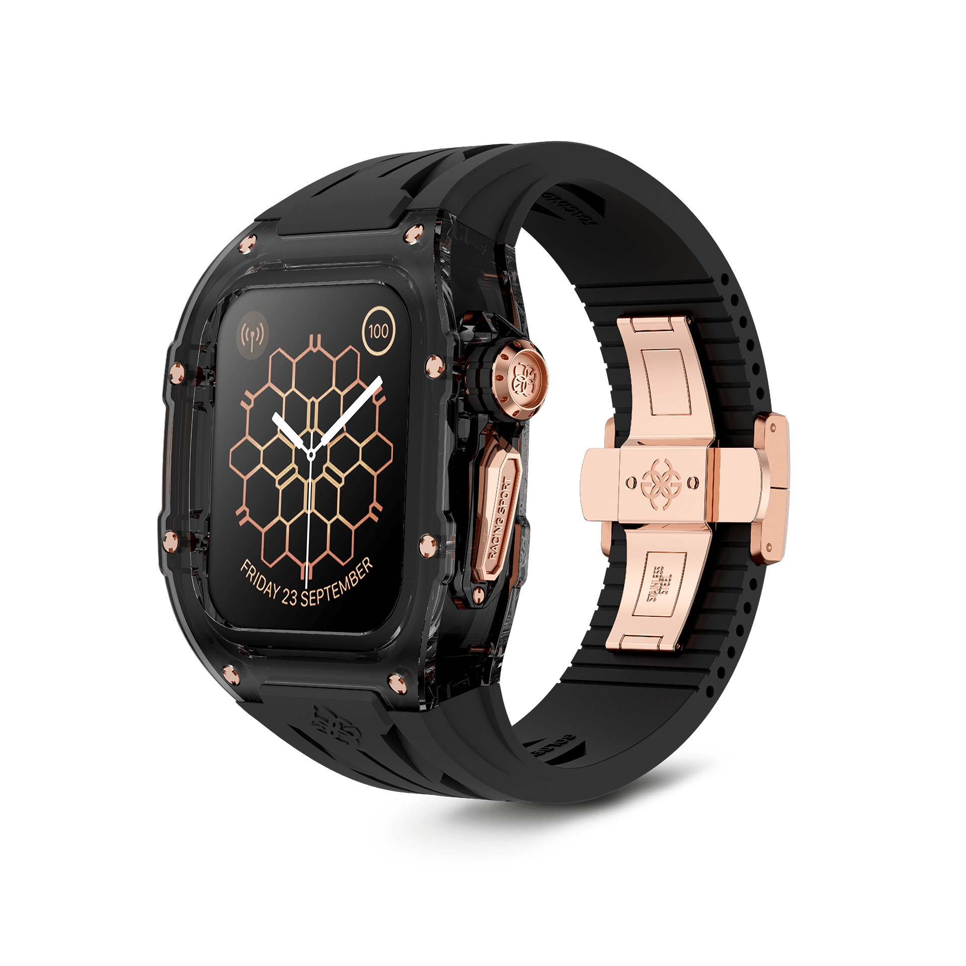 Durable & Stylish Apple Watch Case for Series 10 | Golden Concept