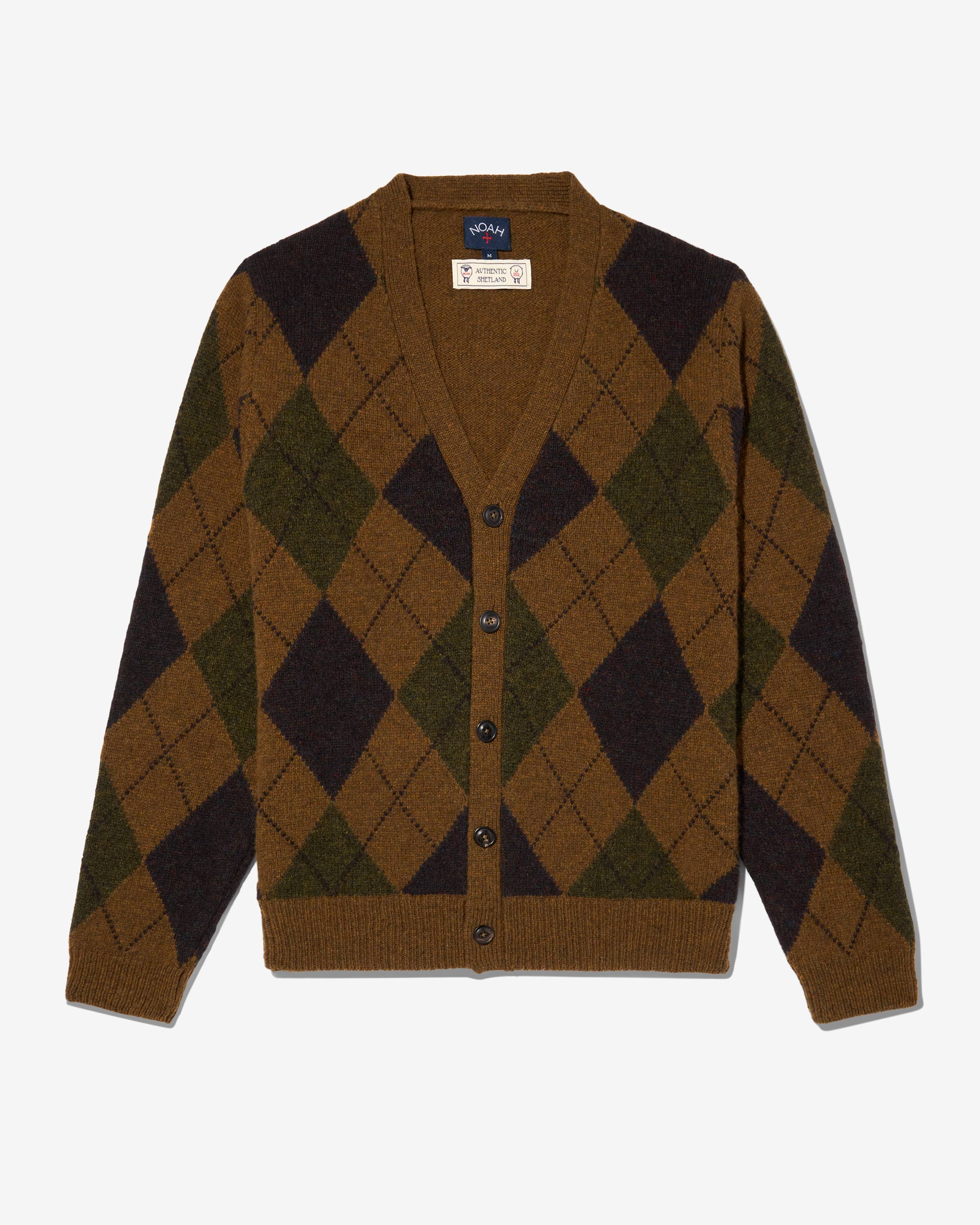 Argyle Shetland Cardigan - Noah