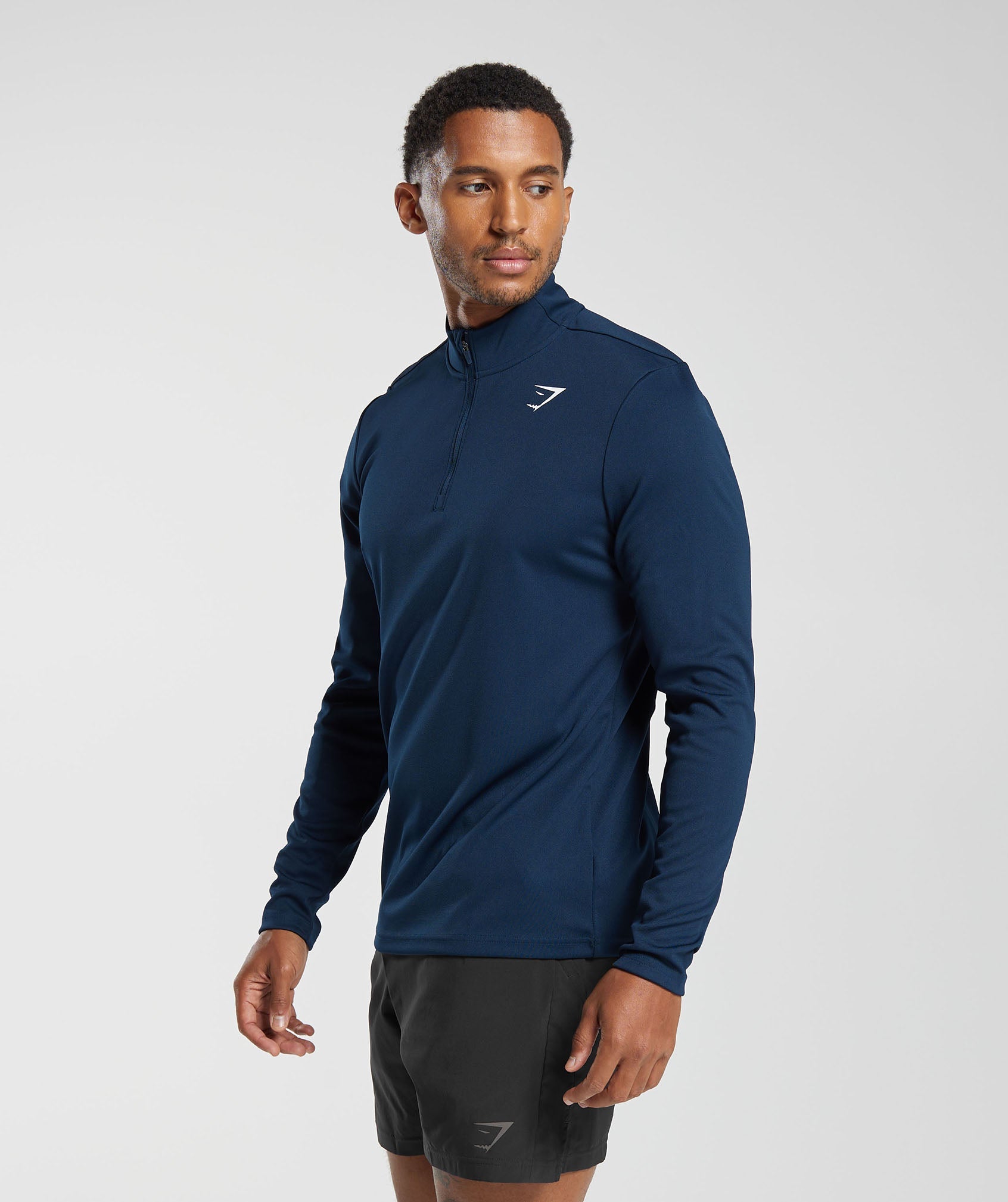 Gymshark Arrival 1/4 Zip Pullover - Navy | Gymshark