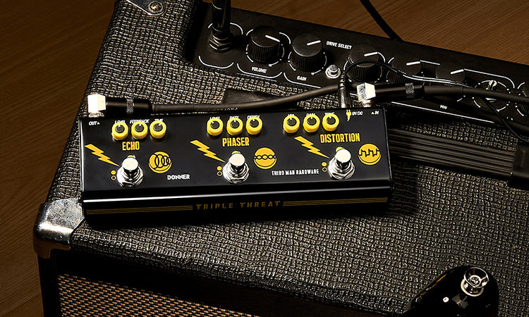 Triple Threat 3-in-1 Analog Multi-Effects Pedal Donner X Third Man