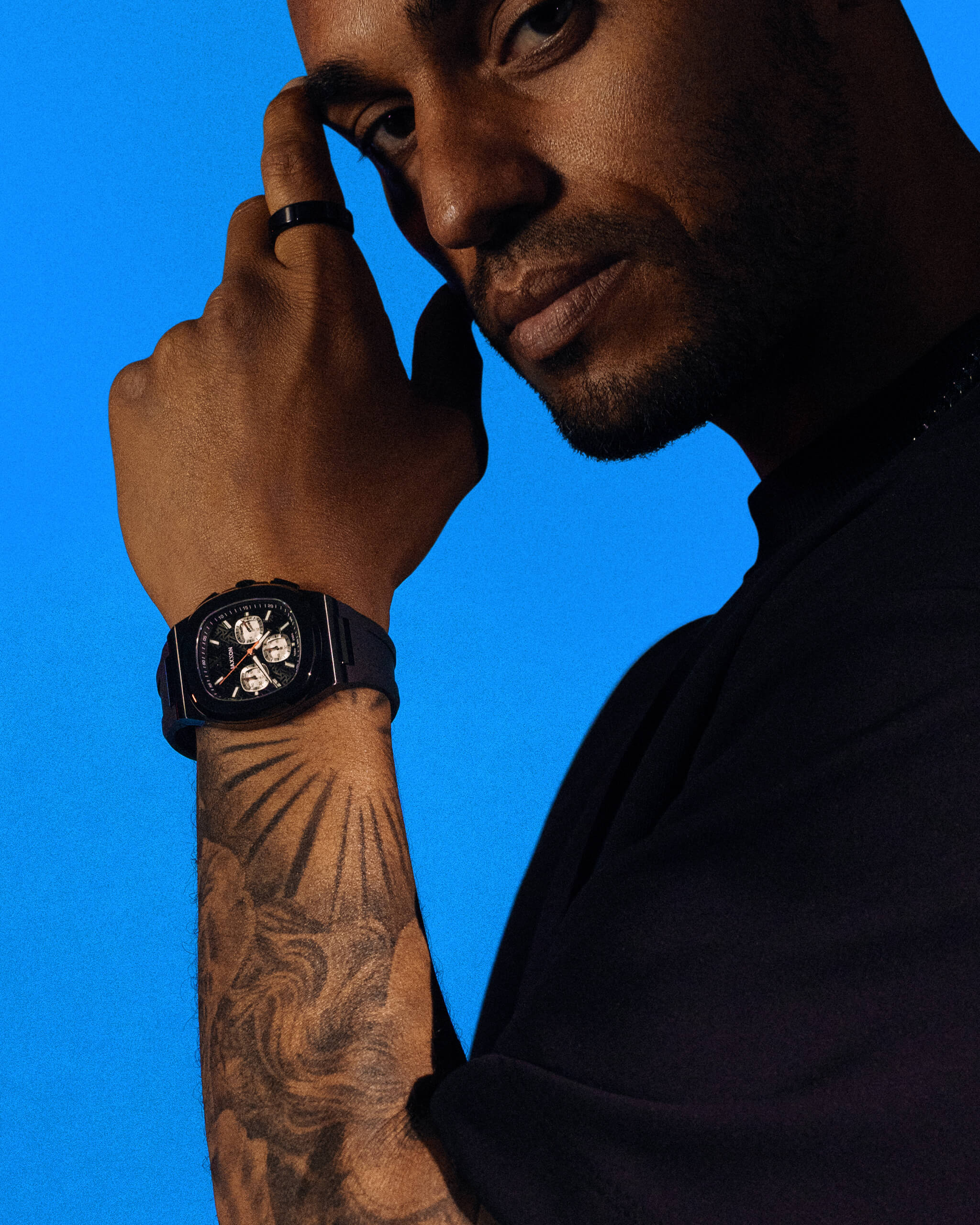 JX1 Chronograph Sport Watch - Black - JAXXON