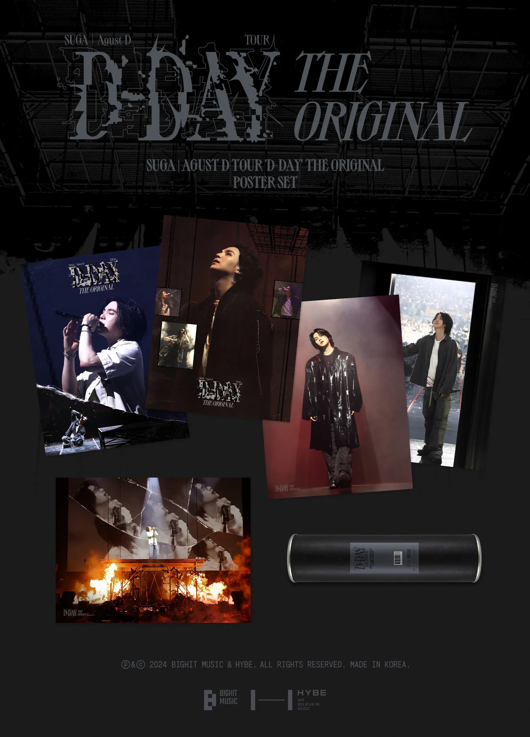 SUGA | Agust D Tour D-Day The Original (Poster Set) – Choice Music LA