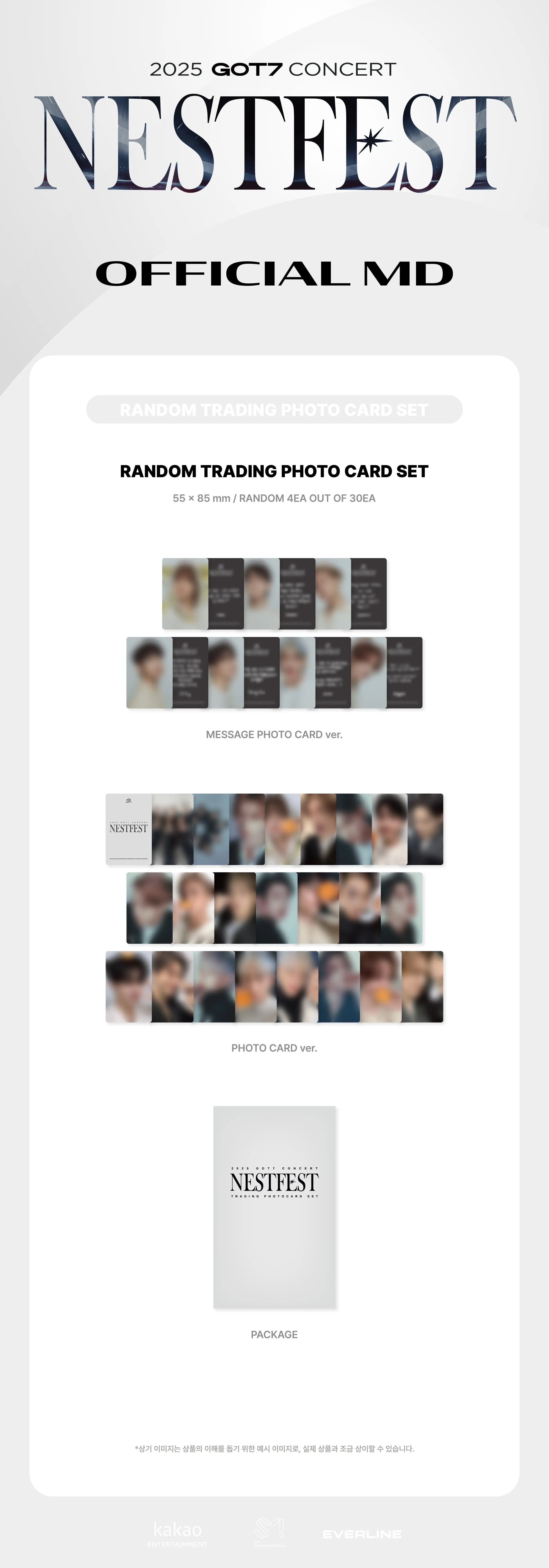 GOT7 NESTFEST Official Merchandise - Random Trading Photo Card Set