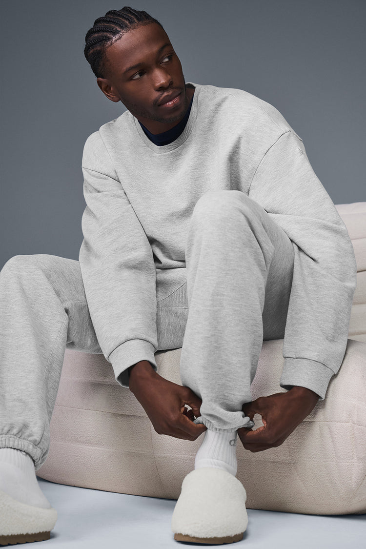 Chill Crew Neck Pullover - Athletic Heather Grey | ALO