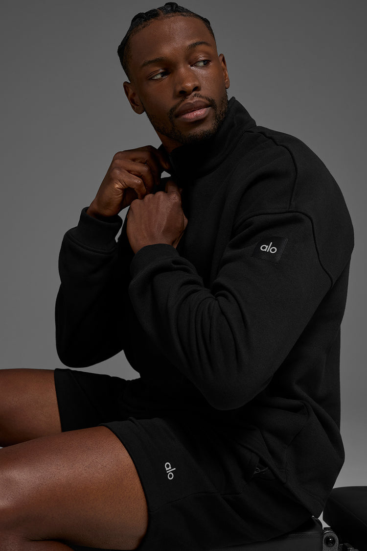 Renown Heavy Weight 1/4 Zip - Black | ALO