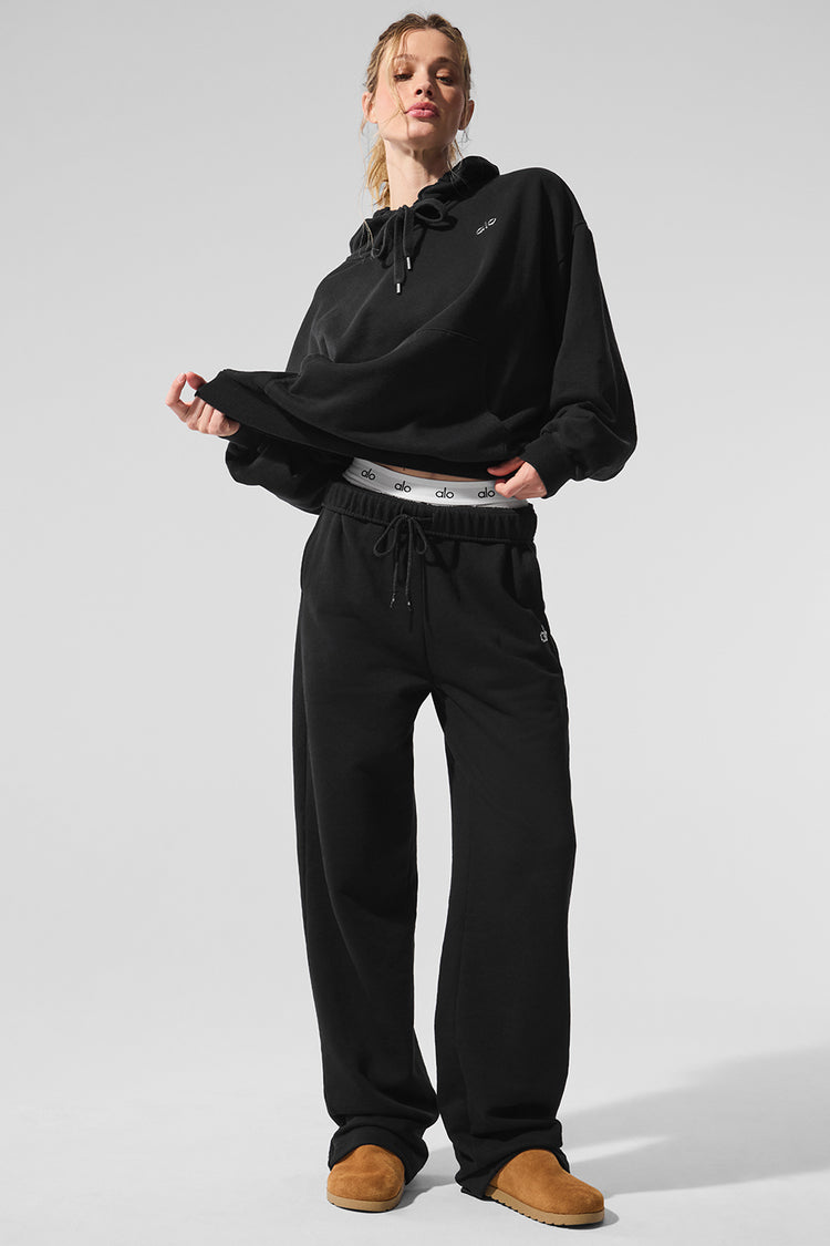 Accolade Straight Leg Sweatpant - Black | ALO