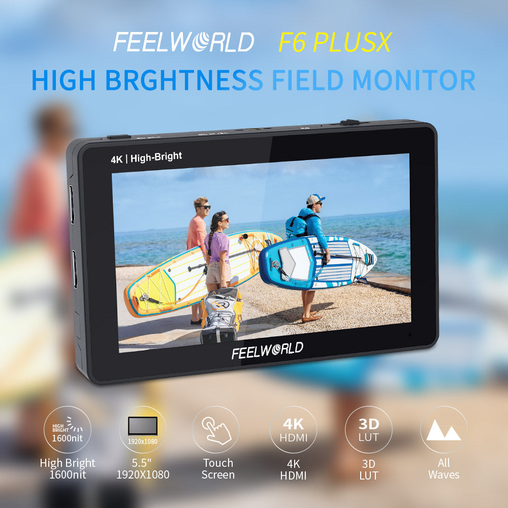 FEELWORLD F6 PLUSX 発売 ––– 5.5 インチ 1600nits フィールドモニター