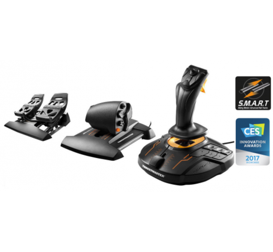 T16000M FCS Flight Pack Joystick, Throttle, Rudder Pedals for PC