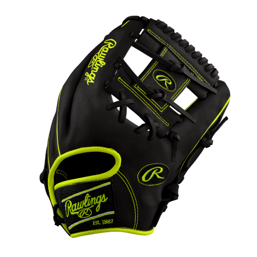 Rawlings Custom Heart of the Hide Black/Neon 11.5 in RHT - Charlie