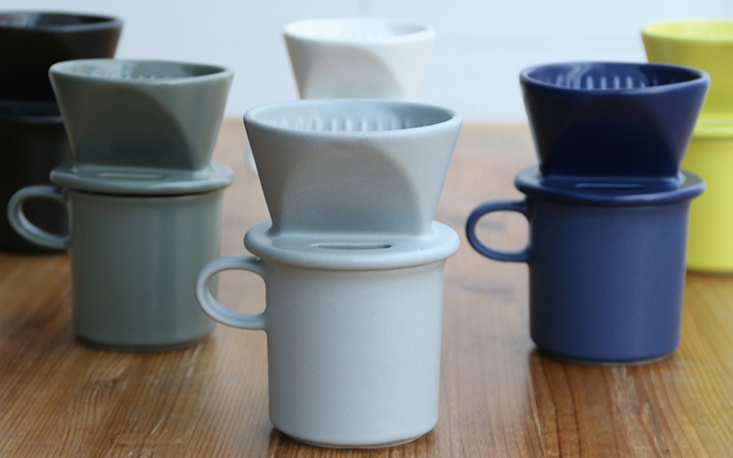 陶器のコーヒードリッパー & マグカップ - かもしか道具店