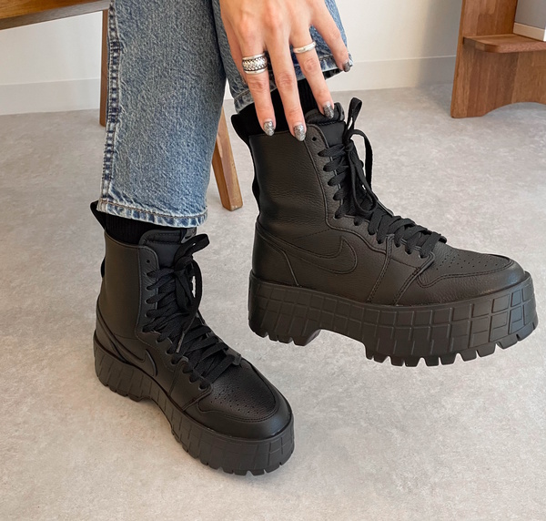 サイズ感】NIKEエアジョーダン1「ブルックリン」厚底ブーツは盛れるっ