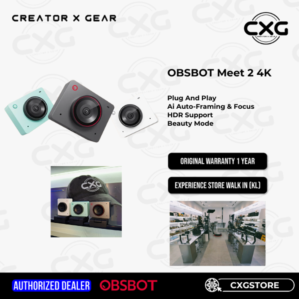 OBSBOT Meet 2 4K / Meet SE 1080p Webcam AI-Powered Face Track