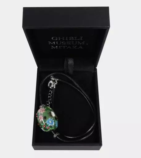 【完売品】ジブリ美術館 とんぼ玉 トトロ　ネックレス(横) 希少 レア 完売 三鷹の森ジブリ美術館限定 となりのトトロ トンボ玉
