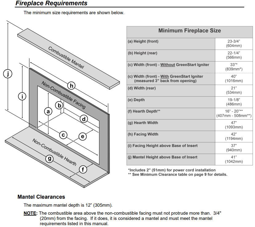 Lopi Large Flush Wood NexGen-Hybrid™ Rectangular Insert - Hearth