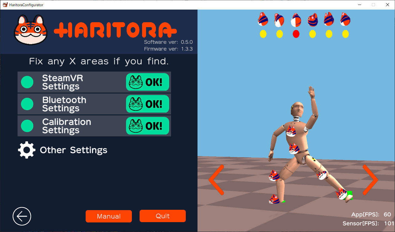 HaritoraX Wireless - Fully wireless full-body tracking device