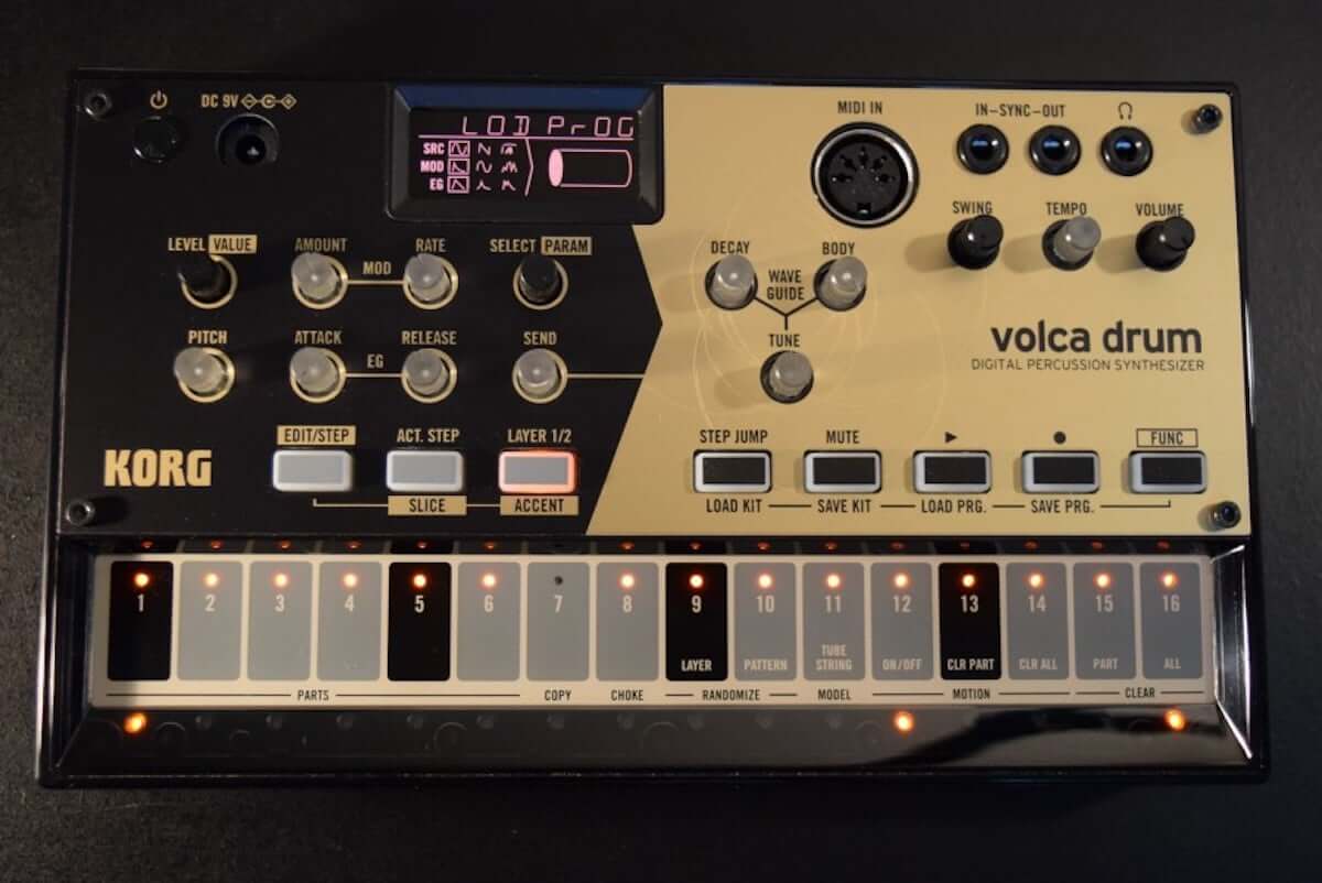 音作りや演奏の自由度が高いデジタル・パーカッション・シンセサイザー