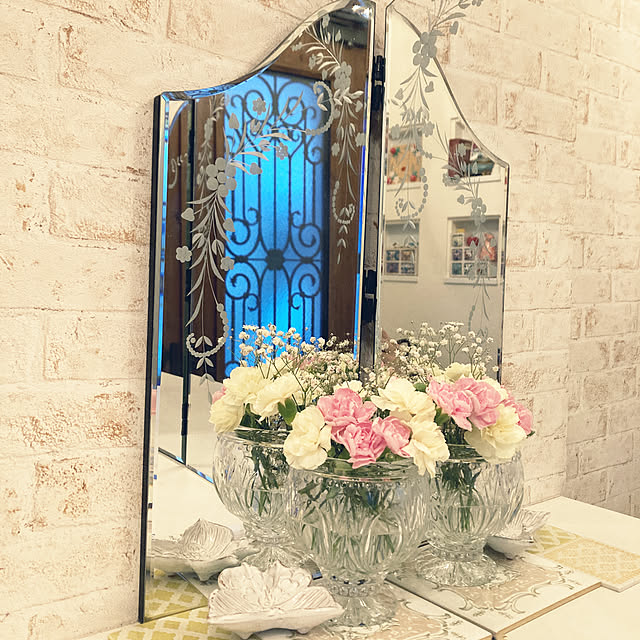 希少 ローラアシュレイ ベネチアン 三面鏡 ドレッサー 鏡台 廃盤モデル