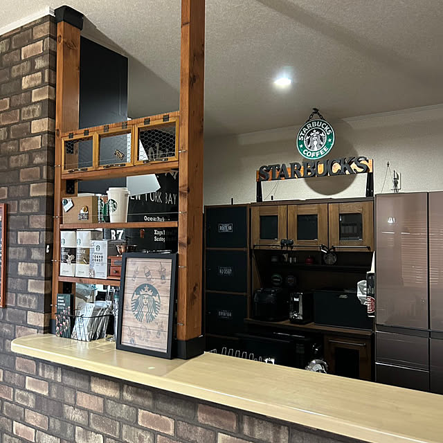 スタバ看板風のインテリア実例 ｜ RoomClip（ルームクリップ）