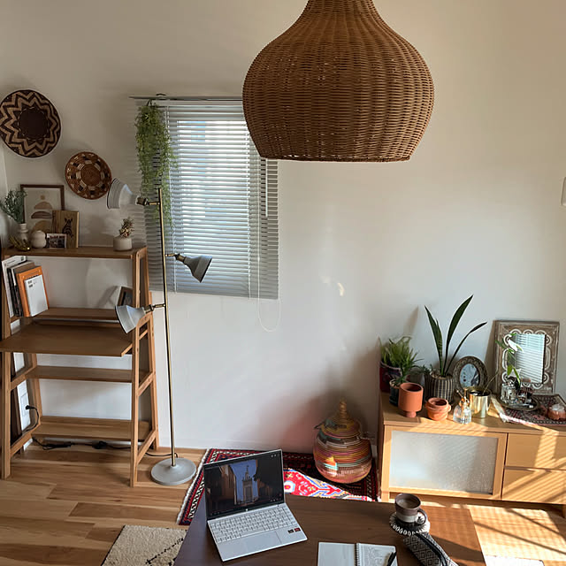 ニトリ ラタンシェードペンダントライト 3灯 ANM (Living in Comfort