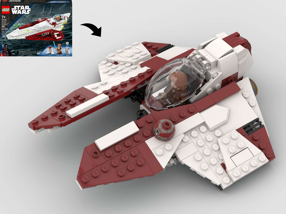 LEGO MOC Eta-2 Actis-Class Interceptor - Alternate Build of 75333
