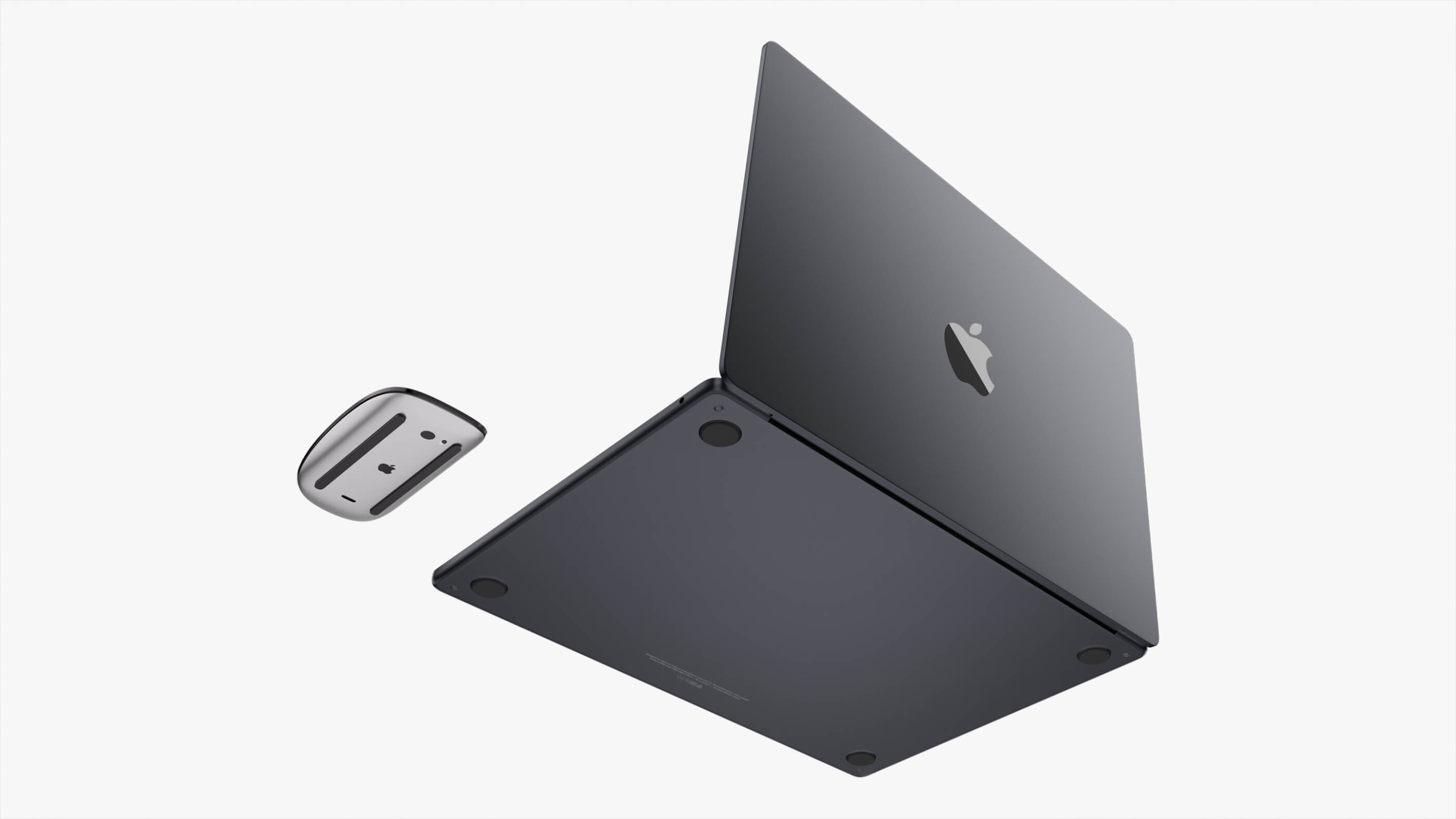 Apple MacBook Air 15 Inch Midnight 2023 With Magic Mouse - 3D