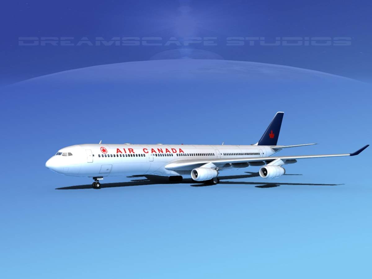 Airbus A340-600 Air Canada 3D Model by Dreamscape Studios